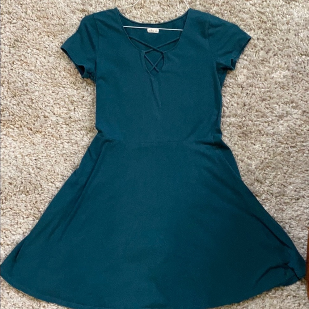 Hollister M Dress In Jade Green